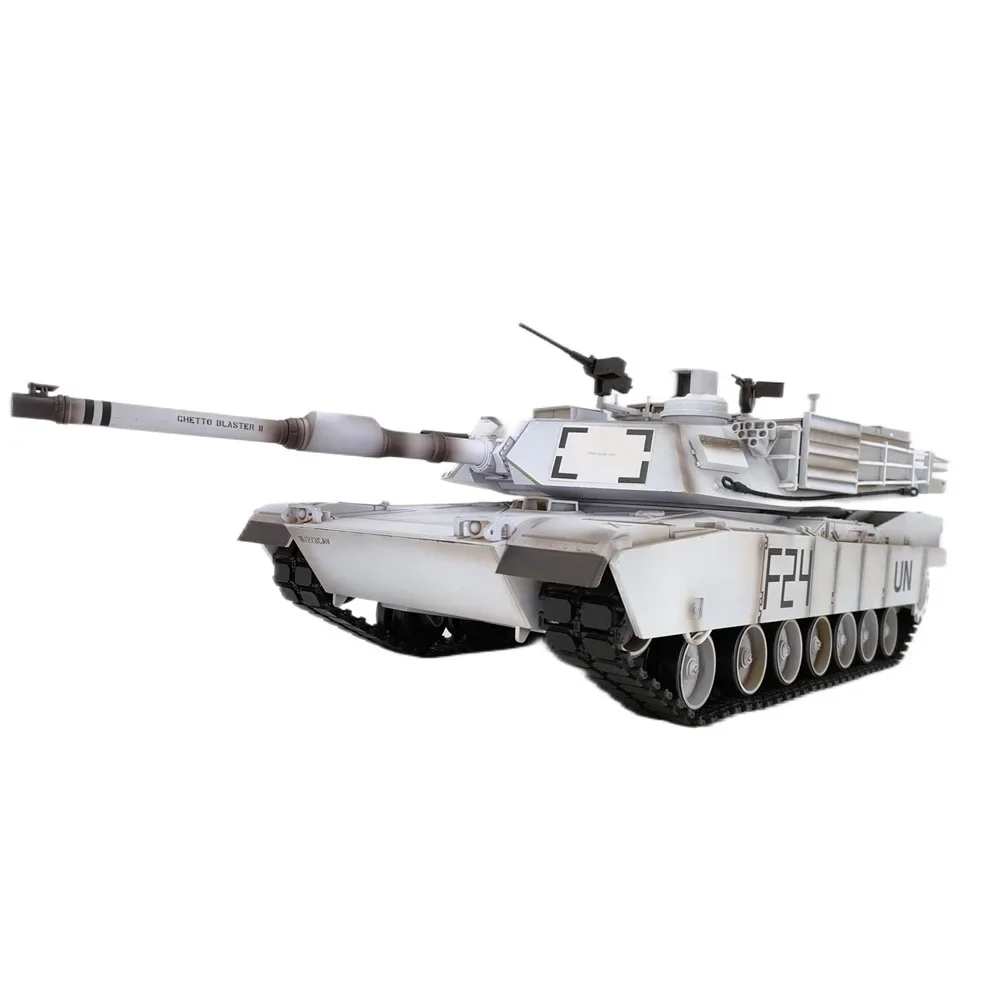 리모컨 미국 M1a2 Henglong 탱크 크로스 보더 적외선 전투 탱크 모델, 업그레이드 스트립 웨이브 박스, Rc 탱크, 야외 어린이 장난감