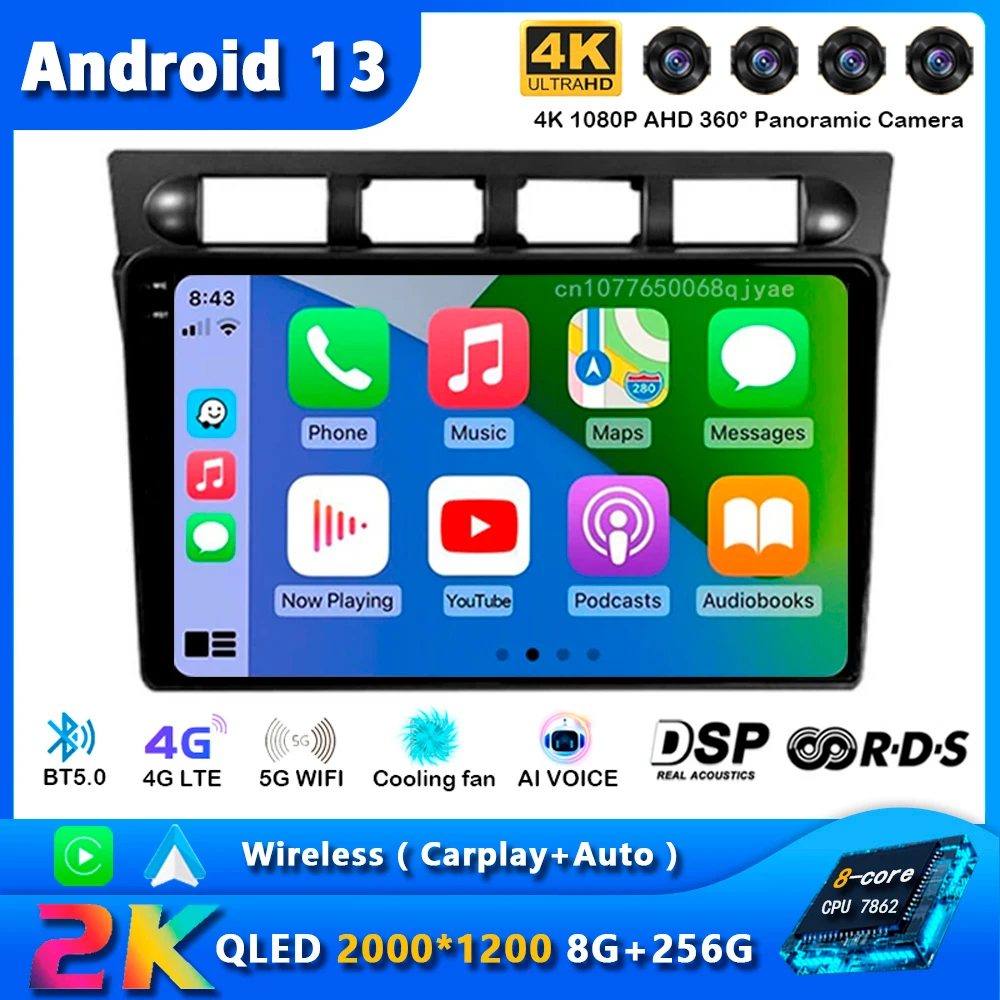 

Android 13 Car Radio For Kia Picanto SA Morning 2004 - 2007 Multimedia Player Stereo GPS WIFI+4G wireless Carplay Auto video DSP