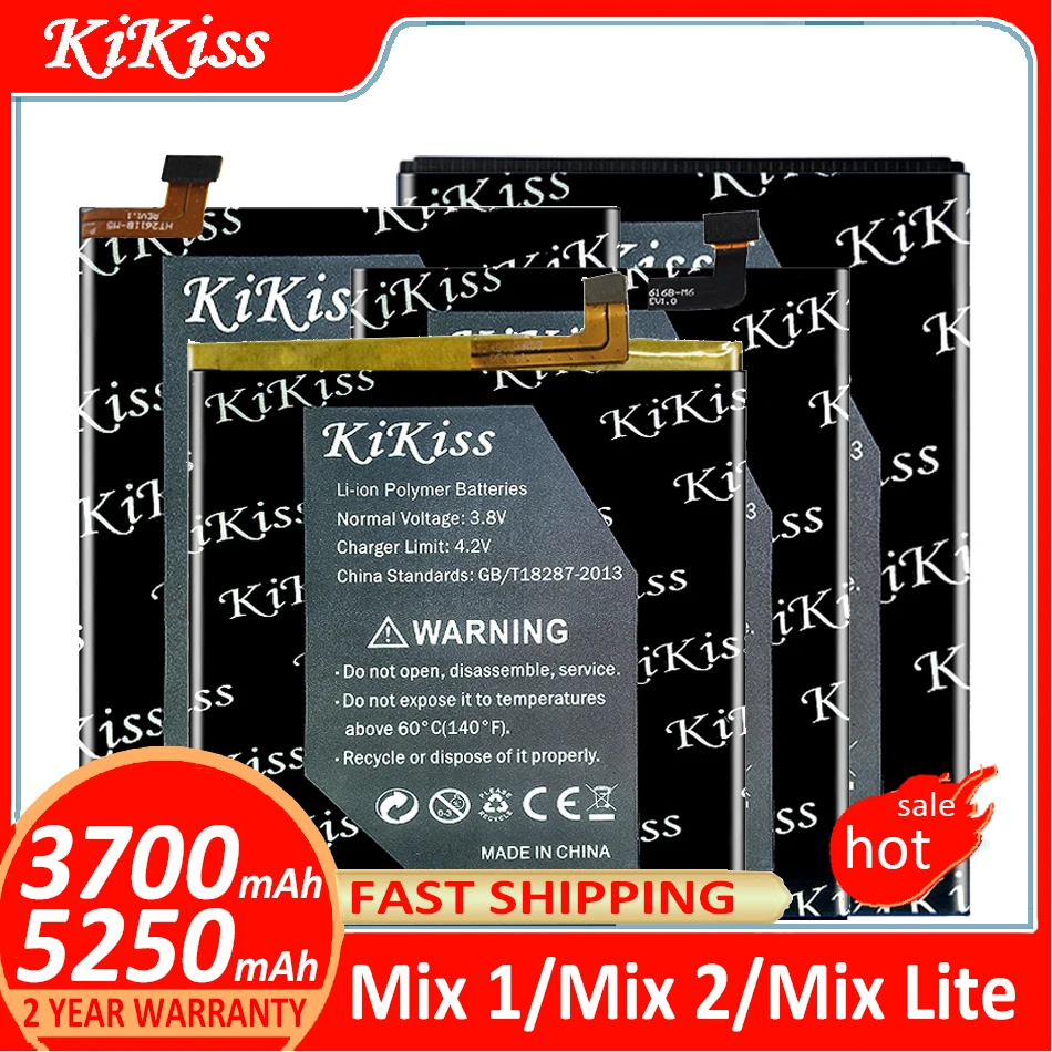 

KiKiss Battery For Doogee Mix 1 2 Lite/Mix1/Mix2/MixLite MT6737 batteries + free tloos