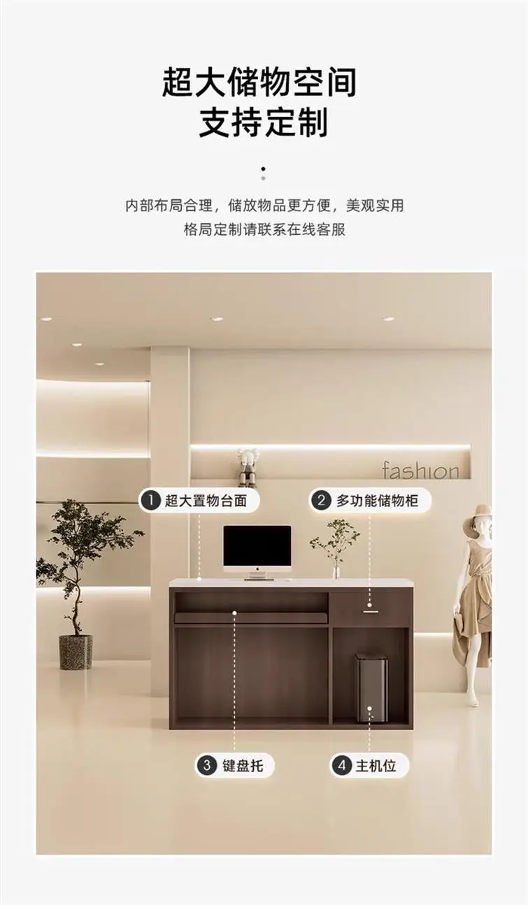 Description Picture 5 of itemRegister Standing Reception Desks Office Executive Commercial Reception Desks Podium Escritorios De Oficina Luxury Furniture