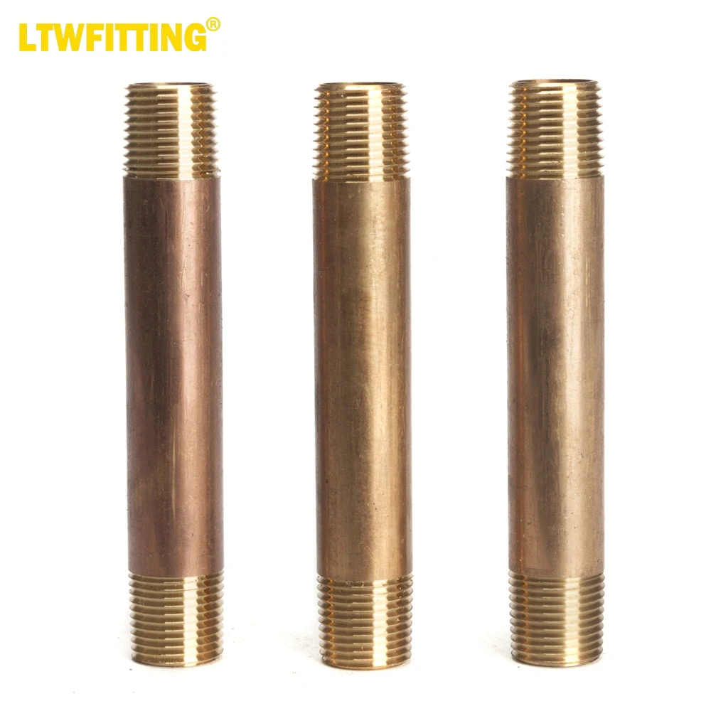 

LTWFITTING Латунная Труба 5 дюймов, длинные соски, фитинг 1/2 дюйма, Мужская воздушная вода NPT (комплект из 3 шт.)