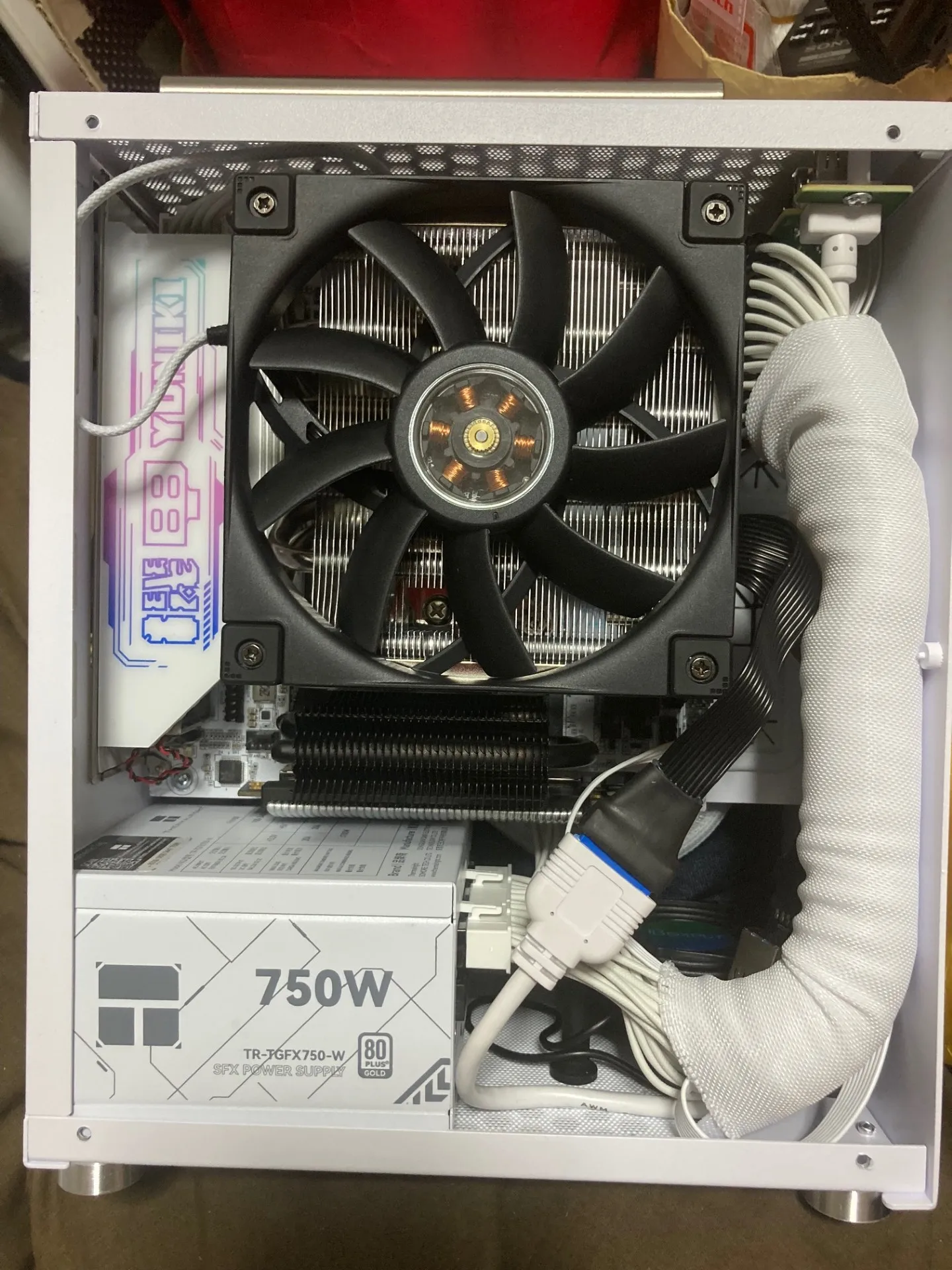 METALFISH T40 Mini ITX Case 7L Gaming Computer White Chassis