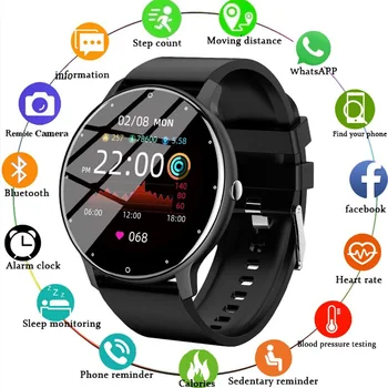 Hot ZL02 Smart Watch For Women Men Lady Sport Fitness Smartwatch Sleep Heart Rate Monitor IP67 Waterproof Watches For Android 1