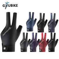 GTUBIKE 1PC Billiards Glove Left Hand Three Finger Snooker Billiard Glove Non Slip Stickers Elasticity Billiard Training Gloves