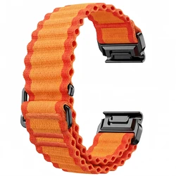 Versatile Nylon Quick Fit Strap, 20/22/26mm - QuickFit 22mm (Orange)