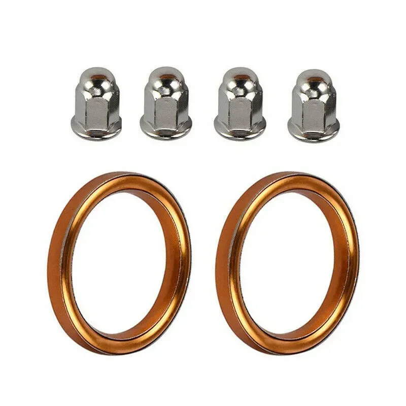 4pcs Exhaust Gasket exhaust gasket Replace 18291-MN5-650 18291-216-000 Nuts for Honda CRF150F CRF230F GL1500 GL1800 TRX250 TRX350 VF500 VF750