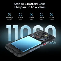 Oukitel WP35 S 48MP Rear Camera Smartphone 24(8+16)GB 256GB 11000mAh Cellphones android 14 NFC Rugged phone 2