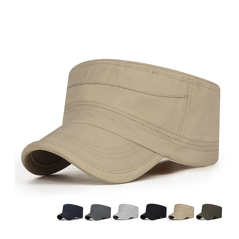 Men's Quick Dry Hats Spring & Summer Breathable Outdoor Casual Flat Caps