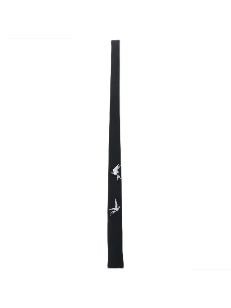 

y3 Flying Swallow Embroidery yohji tie clothing accessory Unisex dark style yohji yamamoto tie for y-3man yohji ties