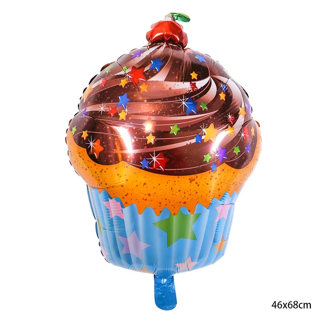 Ballon en Film d'aluminium pour gâteau bougie 83x55cm, décoration de fête  d'anniversaire de vacances, jouets pour enfants, vente en gros - AliExpress
