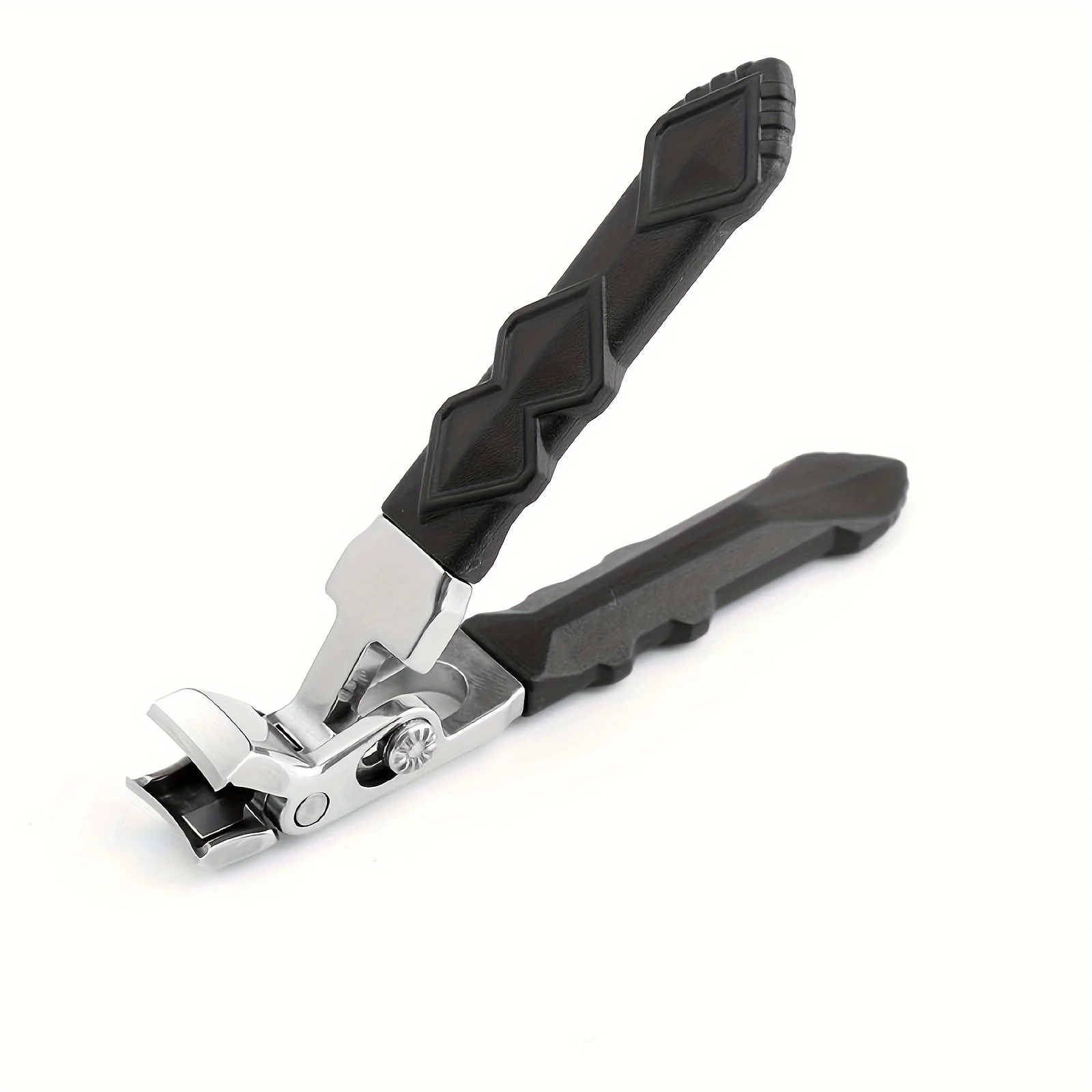 Professional Stainless Steel Toenail Clippers for Seniors, Wide Jaw, Angled Head, Concave Blade 3