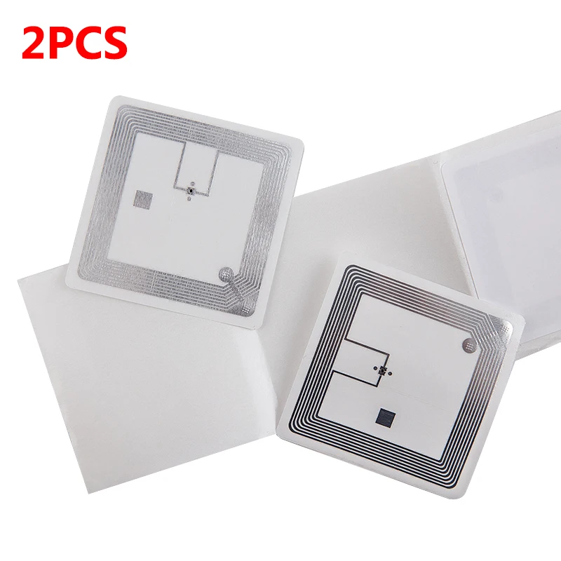 

2pcs Square 15693 Library RFID High Frequency Electronic Tag Smart Library Tag