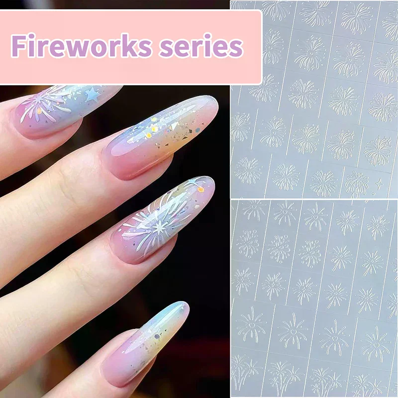 Fully Transparent Hollow Nail Stencils Christmas Tree Snowflake Spray Painting Patting Adhesive Manicure Tools