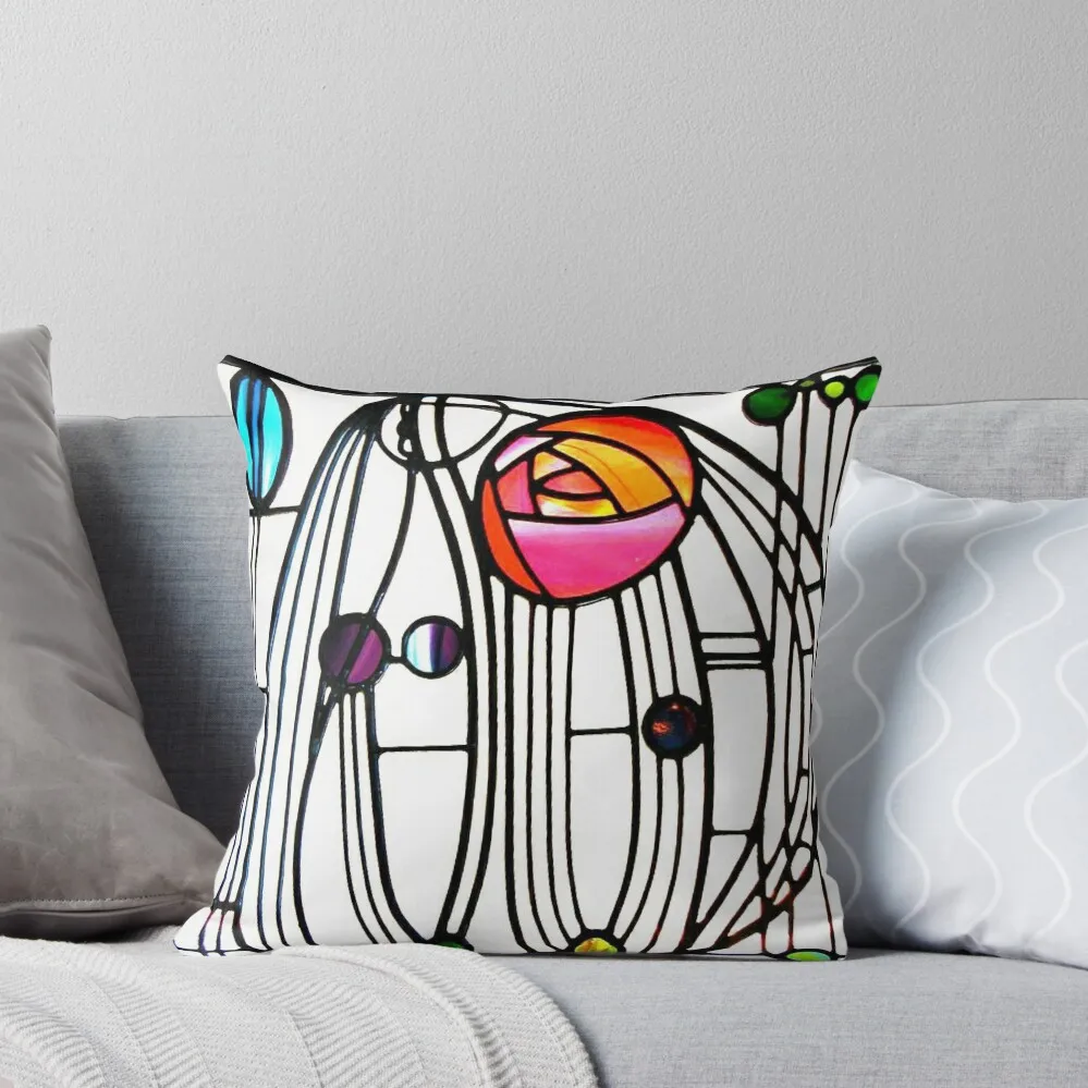 

Charles Rennie Mackintosh design Throw Pillow luxury decor Cusions Cover