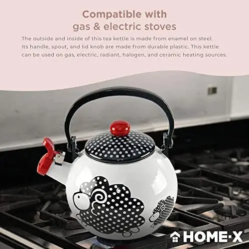 Cow Whistling Tea Kettle, Cute Animal Teapot, Kitchen Accessories