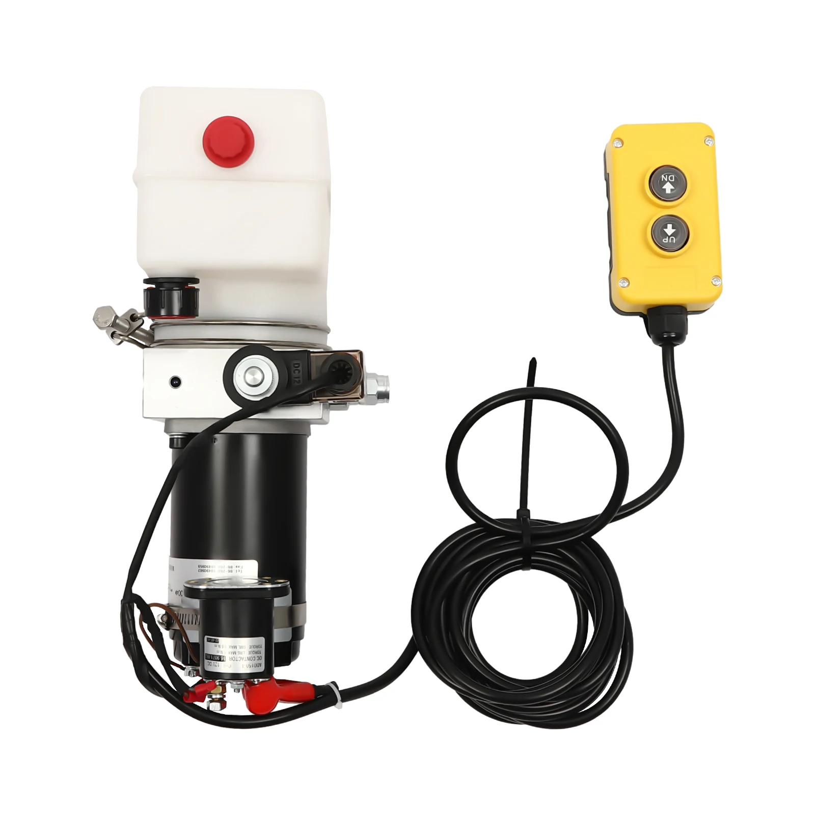 12V 800W Single Acting Dump Truck Electric Hydraulic Pump with Remote Control System Safety&Reliable 2