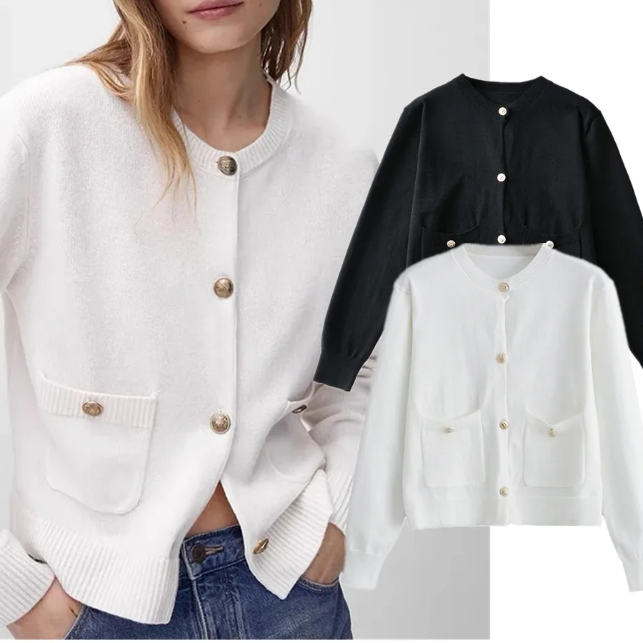 

Elmsk Spring Sweaters Women England Style Fashion Single Breasted Knitted Cardigans Women Elegant Short Jacket Women