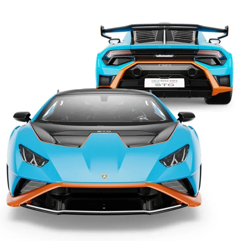 

Модель спортивного автомобиля HURACAN STO большого размера 1:18, модель литая металлическая игрушечная машинка, модель высокой модели, коллекционная игрушка в подарок