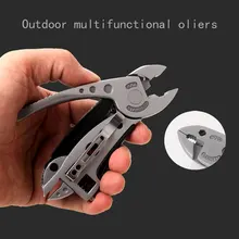 

Multifunctional 9 In 1 Keychain Plier Screwdriver Pocket Tools Outdoor Camping Multi-purpose Pliers Wrench Hands Tools