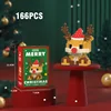 DIY Christmas Building Block Snowman Elk Santa Claus Model Micro Brick Building Block Xmas Tree Decoration Children Toy Gift 6