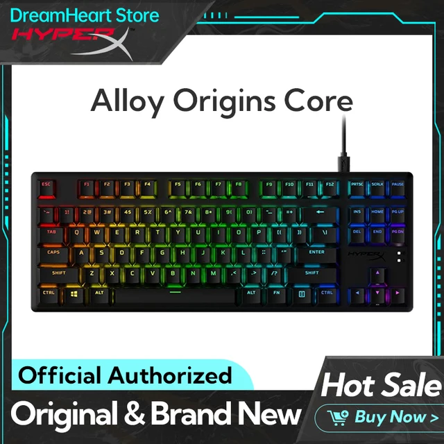 Original HyperX Alloy Origins Core 87 104 Keys Gaming Keyboard  RGB Backlight ESports Mechanical Keyboard Gamer For PC Laptop 1