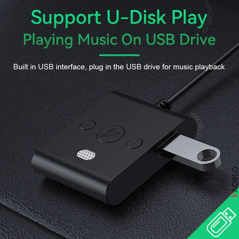 Bluetooth 5.4 AUX Car Adapter Wtih Mic 3.5MM USB U-Disk Stereo Wireless Audio Receiver Car Kit Handsfree Calls Navigation Music bluetooth adapter,bluetooth audio receiver,audio adapter,bluetooth aux adaptor