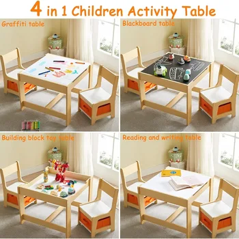 Wooden Kids Activity Table 3