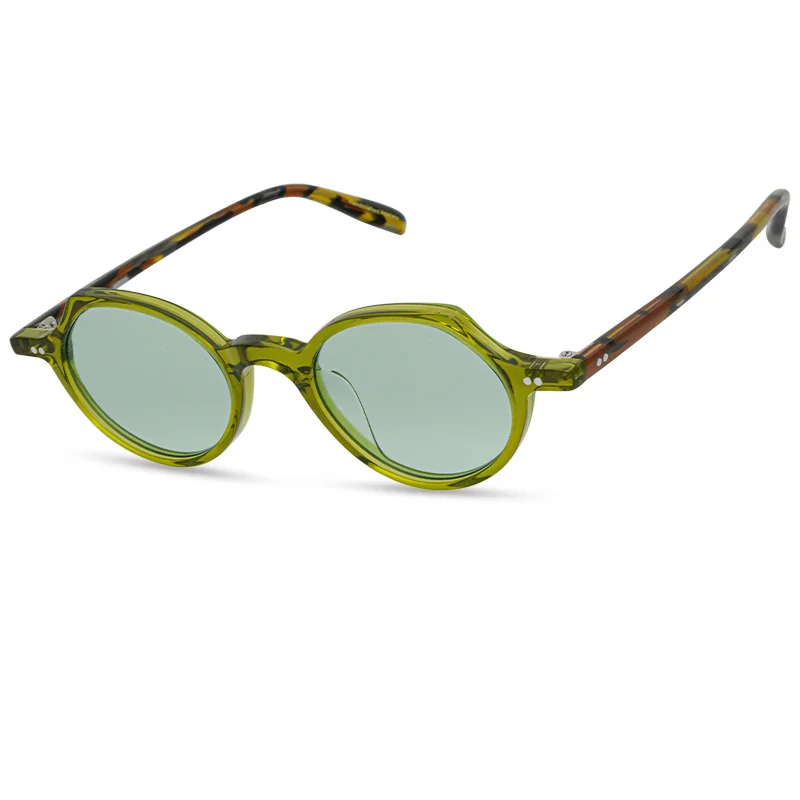 

New Women's Luxury Sunglasses Retro Polygonal Rivet Sunglasses Integrated Punk Sunglasses Retro Men's and Women's Glasses