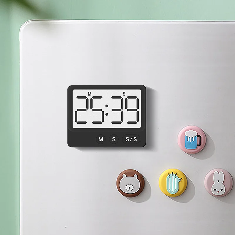 Digital Timer Kitchen Study Mute Magnetic Countdown Timer With Large LCD Display Digital Timer Clock Up To 99 Minutes 59 Seconds