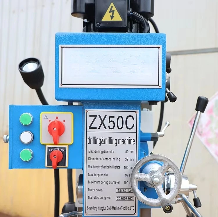 Mini metal desktop drilling and milling machine ZX50C small