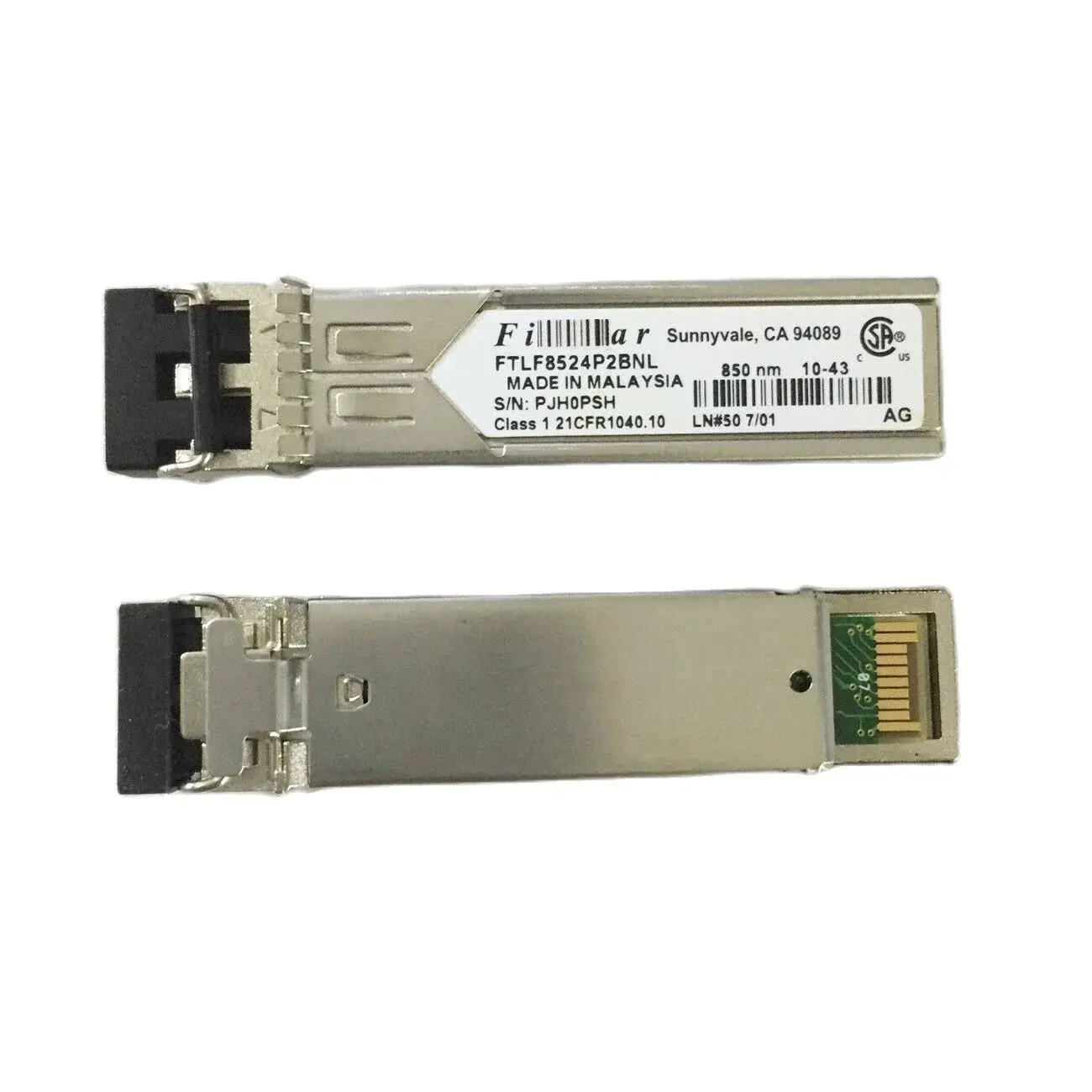 Fi-ni-sar FTLF8524P2BNL 1000Base-SX RoHS Compliant SFP Transceiver Module HSS waveshare poe hat d for raspberry pi 3b 4b 58 9 x54 92mm 802 3af compliant