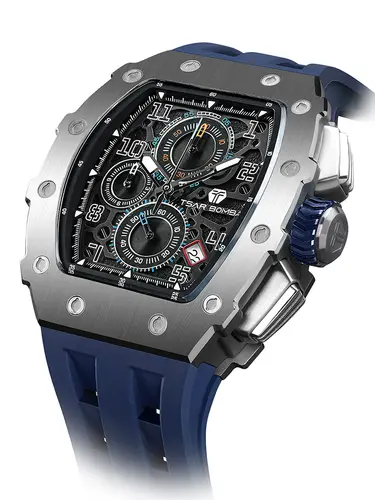 TSAR BOMBA New TB8204 Watch for Men Japan Quartz Chronograph 50M Waterproof Wristwatch Fashion Sport Clock Male Luxury Mens Gift - Image 17