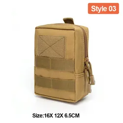 Multifunctional Tactical Outdoor Waist Pack with Molle System (Style03 - Khaki)