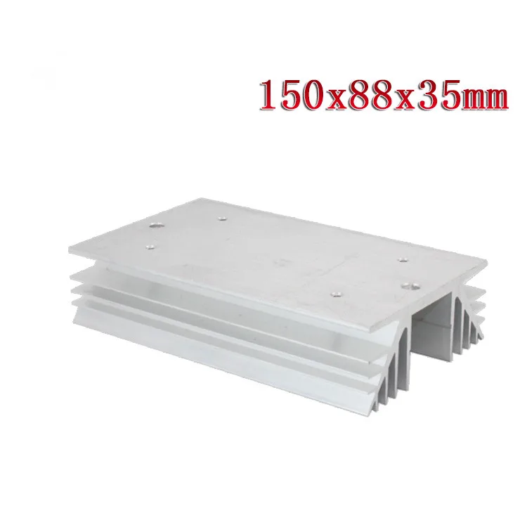 

1PCS Aluminum Heat Sink for Solid State Relay SSR Heat Dissipation Three 3 Phase 150 x 88 x 35mm