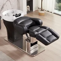 Fauteuil de Barbier Électrique Réglable avec Lavabo Intégré pour Salon de Coiffure 2026 - Fauteuil de Barbier Confortable avec Fonction Intégrée 2