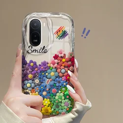 Shockproof Flower Pattern TPU Case - Flexible Protective Cover for Redmi A7 Pro 4G (HFNYWHUA011)