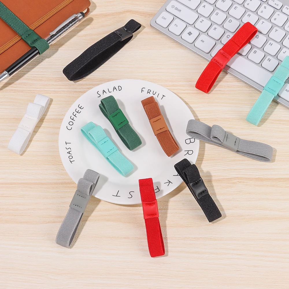 Elastic Band Pen Holder for Notebooks - Practical Strap & Pencil Clip