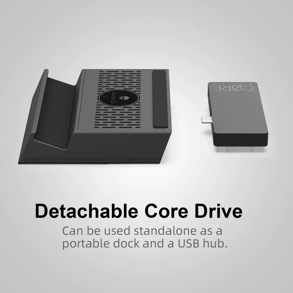 Skull SteamDock Stand with Detachable USB C Hub DeX Docking