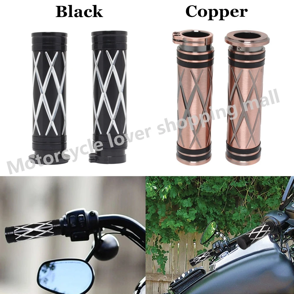 

Universal 1"25mm Hand Grip Motorcycle Handle Bar Handlebar Grips For Harley Touring Sportster XL883 1200 48 XR Dyna Softail VRSC