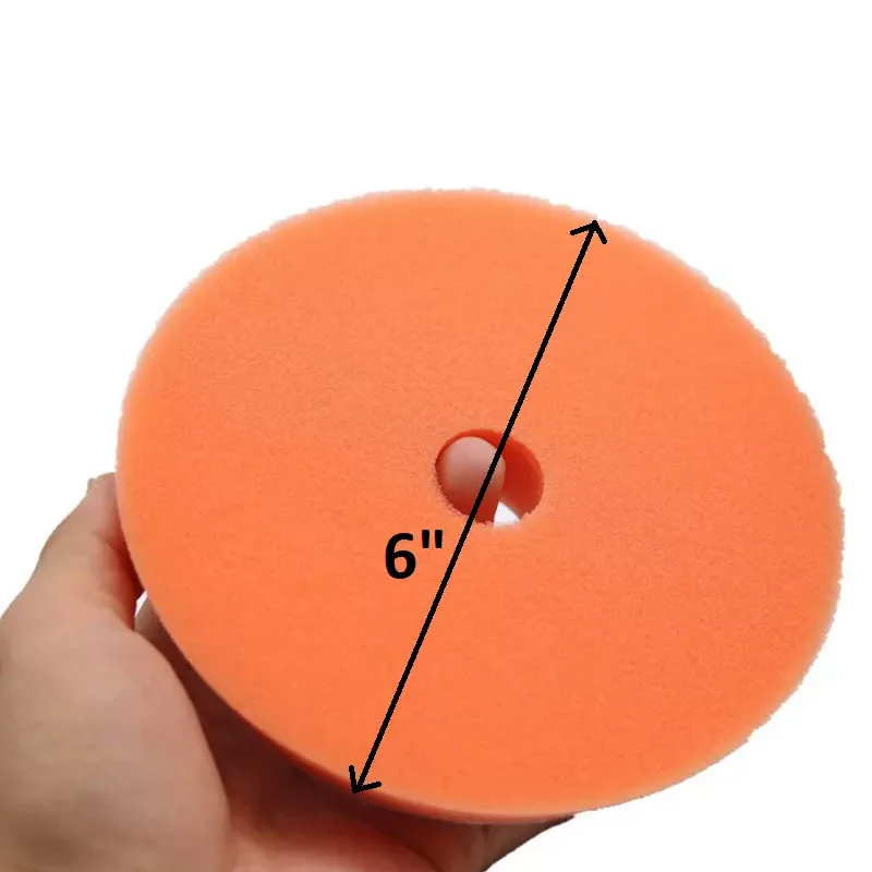 5 Pcs 6 Inch Foam Buffer Polisher Pads Kit Buffing & Polishing Pad Car Sponge Buffering Wheels for Polishing & Waxing Fit Drill 4