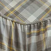 Bonenjoy 1pc Pure Cotton Fitted Sheets Plaid Style Bed Sheet spannbettlaken 90x200 Size Bed Linen for Home(Pillowcase need order 4