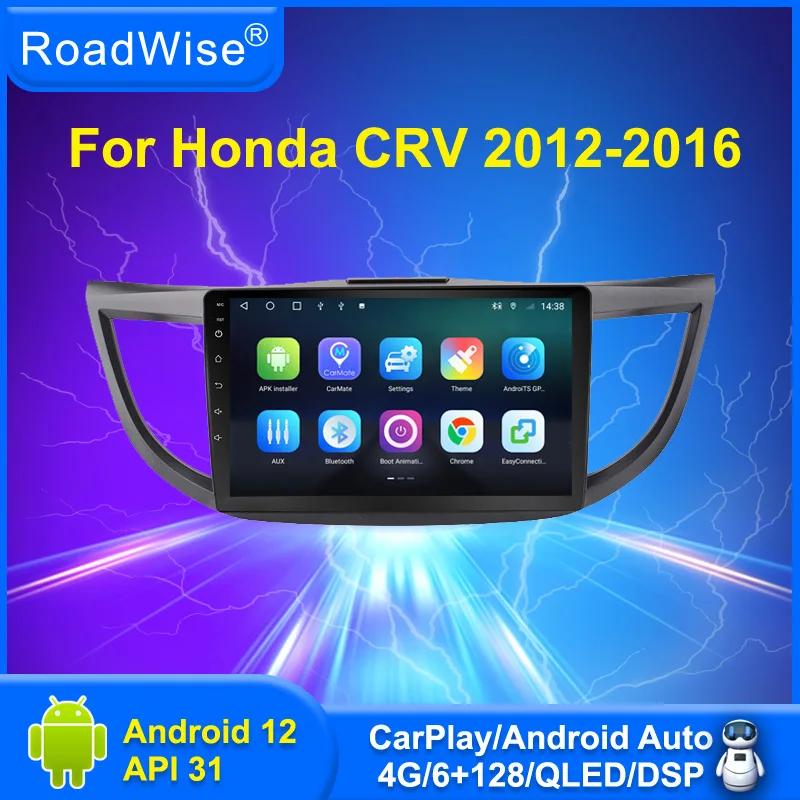 Roadwise 2 din Android Radio samochodowe dla Honda CRV CR V 2012 2013