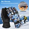 Winter Snowboard Ski Gloves Cotton Waterproof Breathable Snow Gloves Motorcycle Gloves for Cold Weather Mens Womens 4