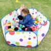 Children's Pool Balls Portable Foldable Play Tent Cartoon Ball Pit Ocean Balls Pool In/Outdoor Sports Educational Toy For Kids 6