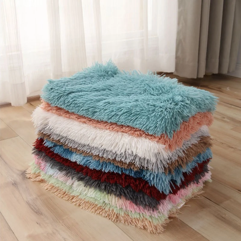 Soft Pet Blanket Mat Warm Dog Cat Sleeping Bed Mats Kennel Washable Long Plush Dogs Blankets Cover Winter Dog Supplies Soft Pet Blanket Mat Warm Dog Cat Sleeping Bed Mats Kennel Washable Long Plush Dogs Blankets Cover Winter Dog Supplies