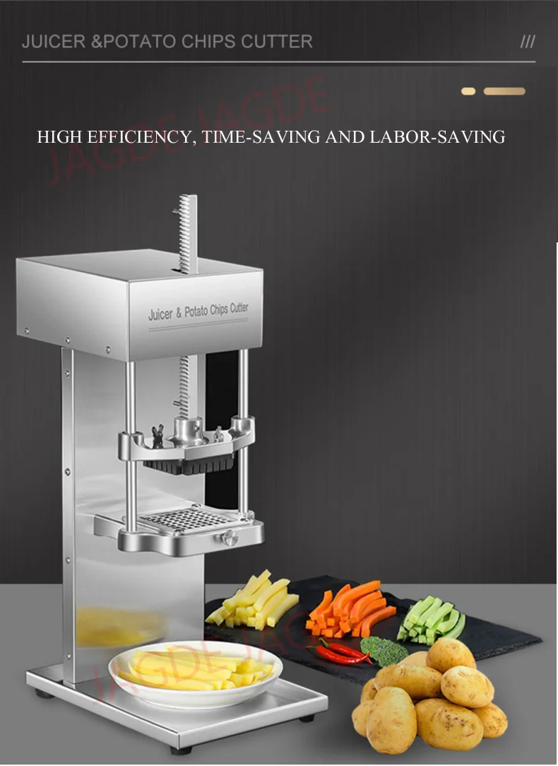 Description Picture 4 of itemCommercial Juicer & Electric Potato Taro Chip Cutter Machine French Fry Fries Cutter Machine