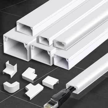 สายไฟครอบคลุมสายเคเบิลคอนซีลเลอร์แบบทาสี สายเคเบิล Hider TV บนผนัง Wire Hiders การจัดการสายเคเบิล สายไฟ Hider Wall Cable Raceway 1