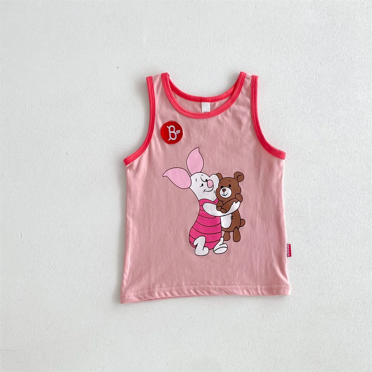 2024 Summer New Children Sleeveless Casual T Shirts Baby Boy Girls Cartoon Print Vest Toddler Fashion Loose Tee Top Kids Clothes 4