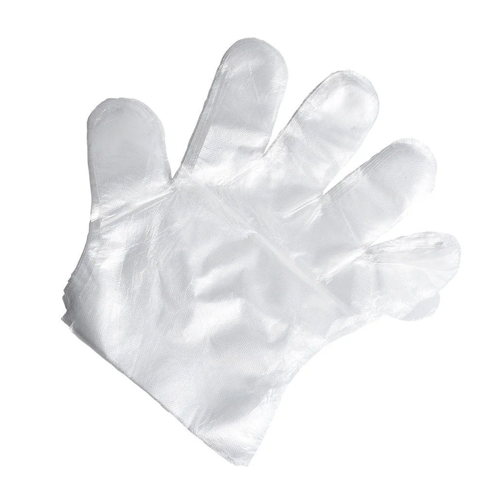 Disposable Gloves 100pcs Food Grade Transparent Waterproof Kitchen Plastic Multifunctional