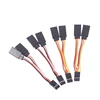 5PCS 7cm JR/Futaba Style Servo 1 To 2 Y Harness Leads Splitter Cable Male To Female Extension Lead Wire For RC Model Accessories 3